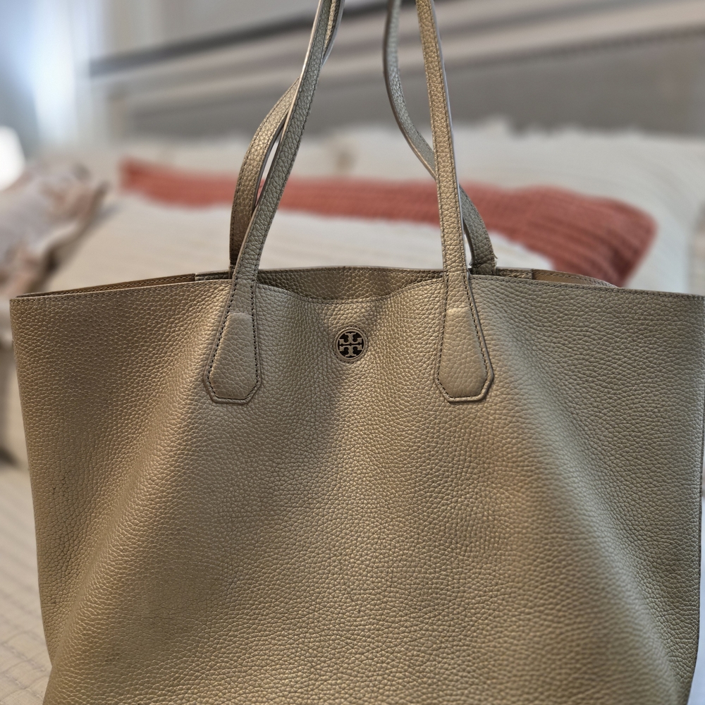 Tory Burch Metallic Gold Tote